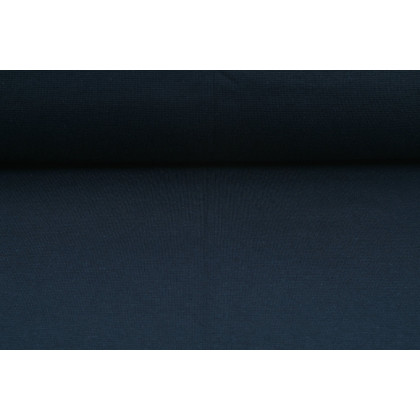 Oboulícní úplet, tričkovina, tmavě modrá, látky, metráž  - šíře 2 x 80 cm - TUNEL